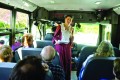 Meg Protzman, 16, a Girl Scout from Catonsville, donned 18th-century garb to serve as a docent on Saturday’s bus tours of the historical sites and events in her community.