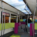 The novel interior of the Mercedes-Benz Citeo.