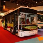 PVI exhibited this all-electric midibus. Otokar build the structure in Turkey and the electronics are French.